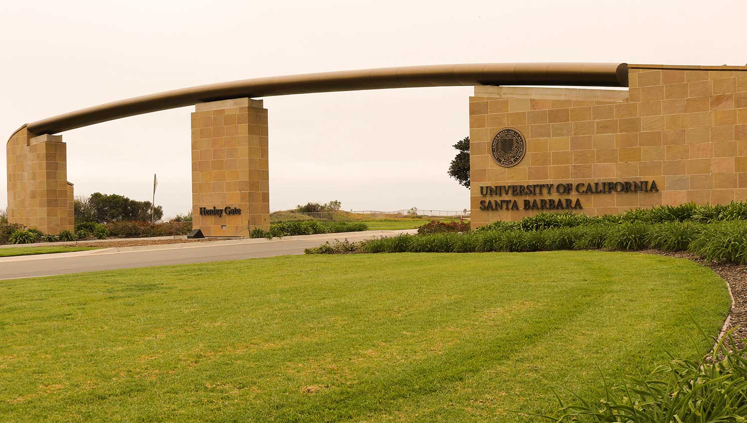 Gate at the entrance to UCSB